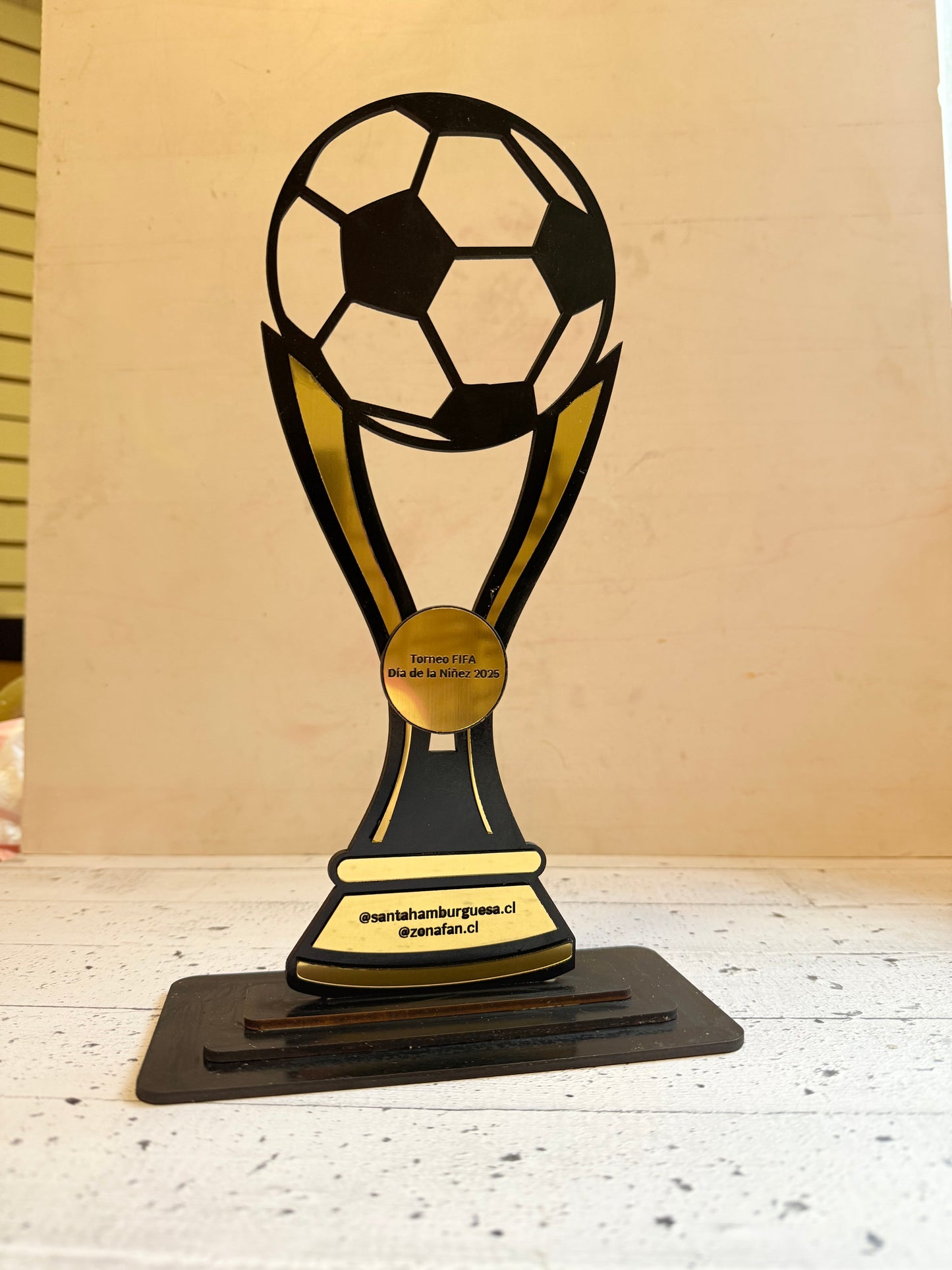 Trofeo premiación fútbol