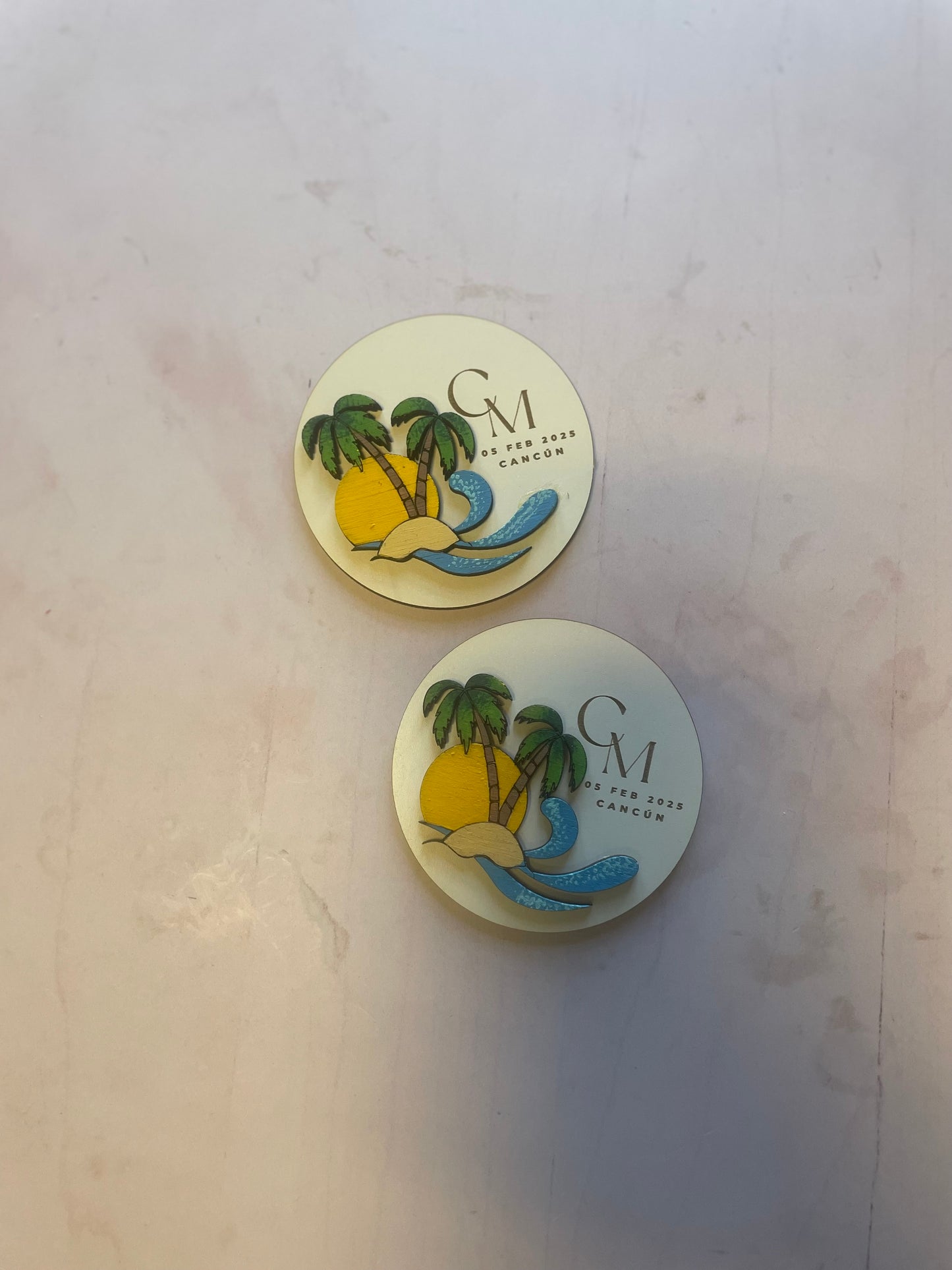 Imanes de recuerdo para matrimonio