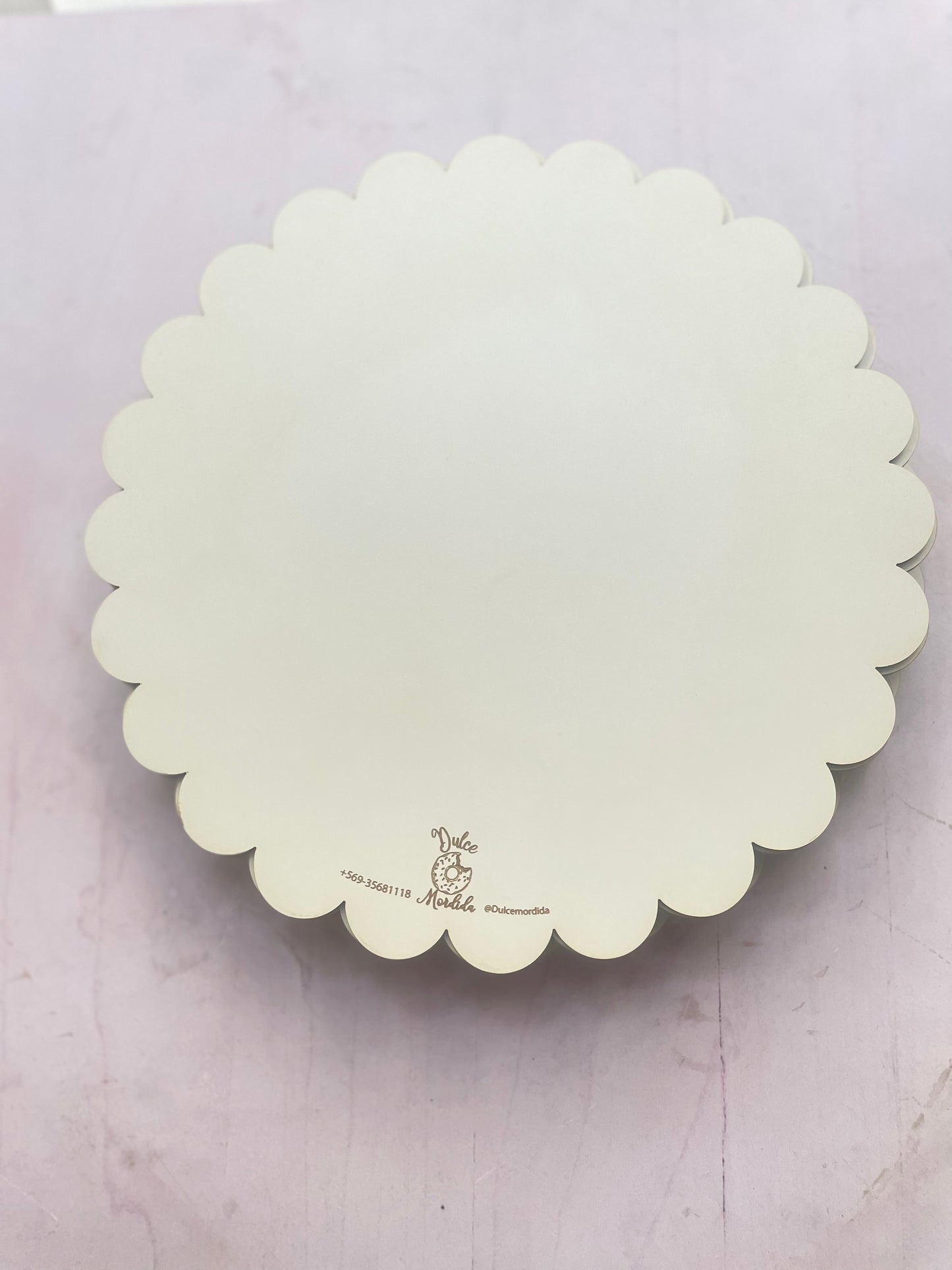 Base de torta con ondas