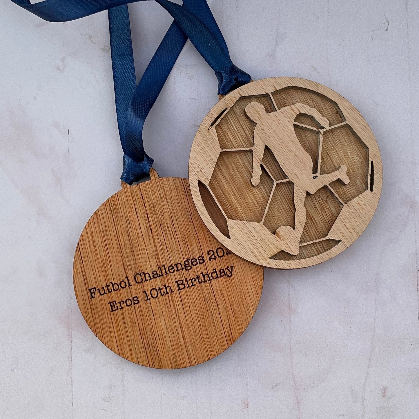 Medallas de fútbol para recuerdo