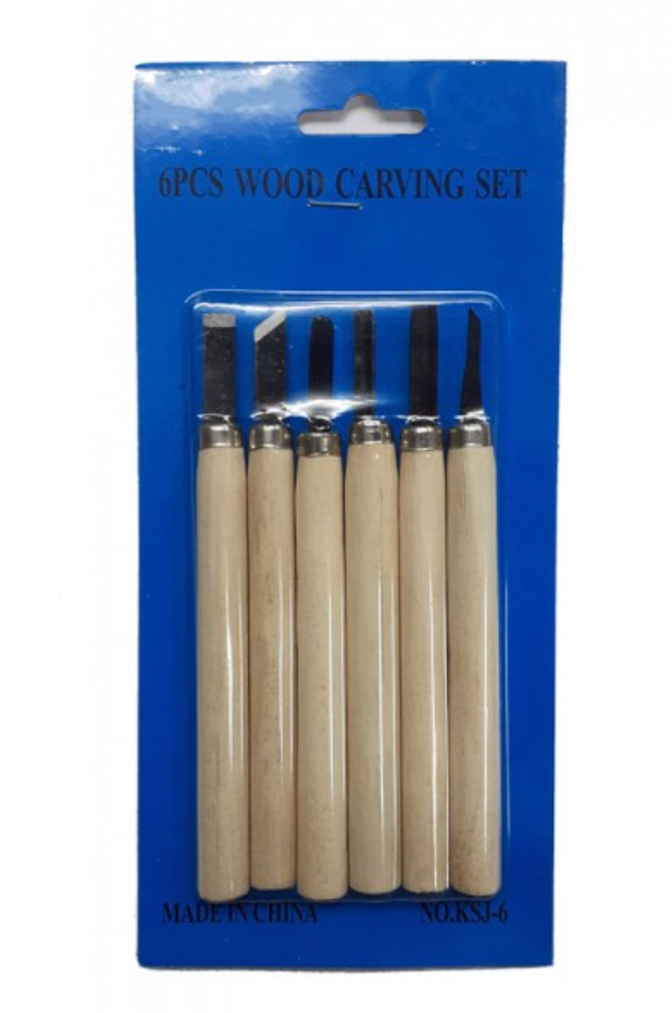Juego De Cinceles Para Tallar Madera Cuchillos Tallar 6 Pcs