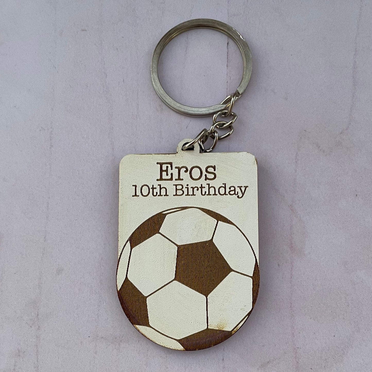 Llaveros para evento de fútbol