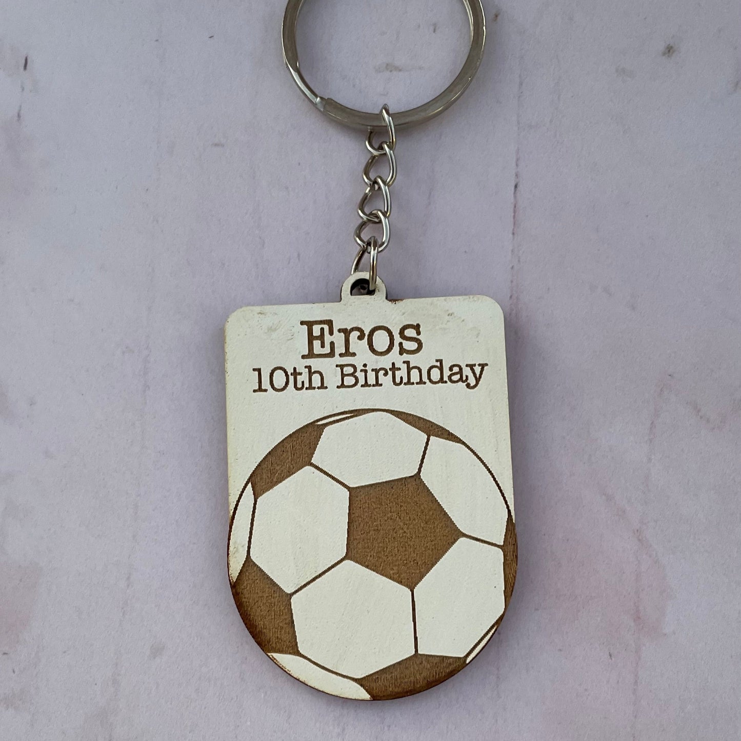 Llaveros para evento de fútbol