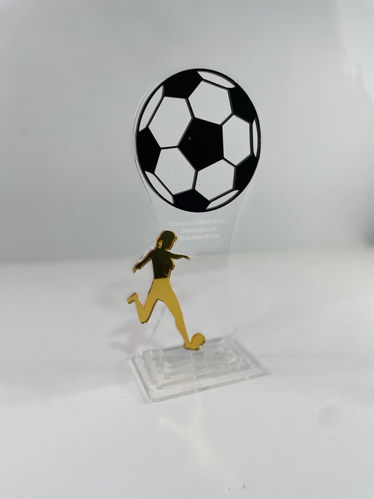 Trofeos en acrílico de fútbol