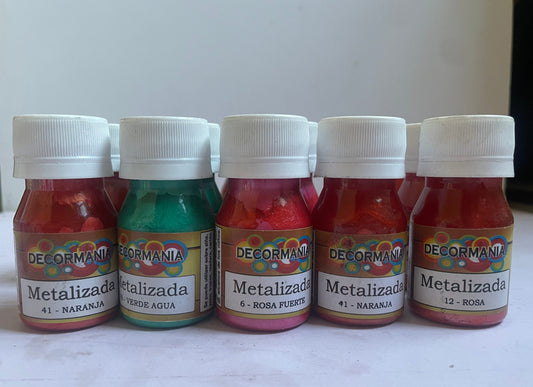 Pinturas acrílica metalizada