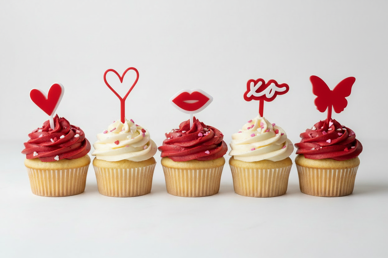 Cupcake Topper de san Valentín