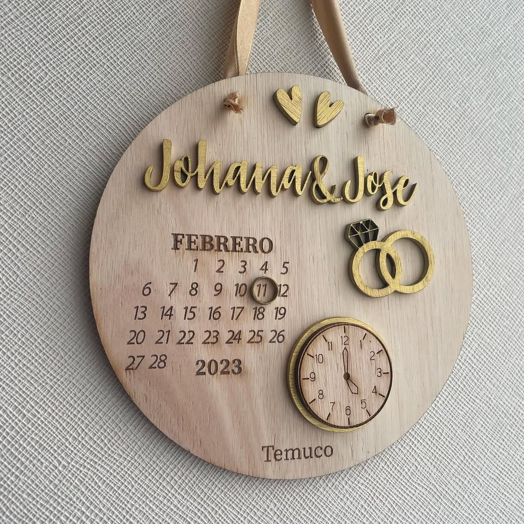 Cartel recuerdo fecha de matrimonio