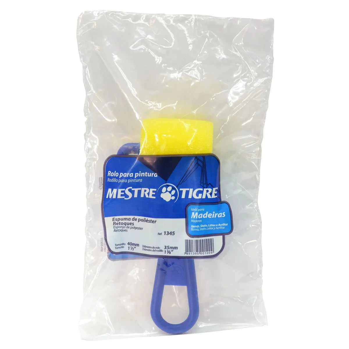 Rodillo Espuma Poliéster Tigre 4cm - 204715